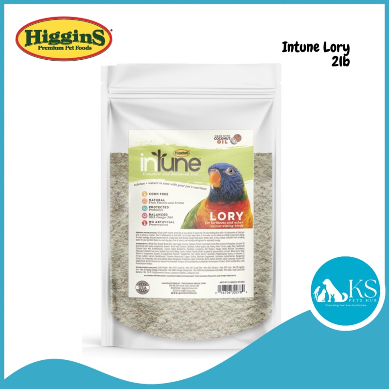 Higgins Intune Lory 2lb (0.91kg) Bird Feed