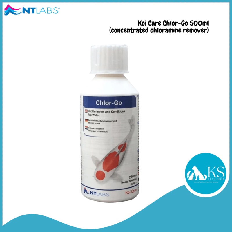 NT LABS Koi Care Chlor-Go 500ml (concentrated chloramine remover) Fish & Aquatic