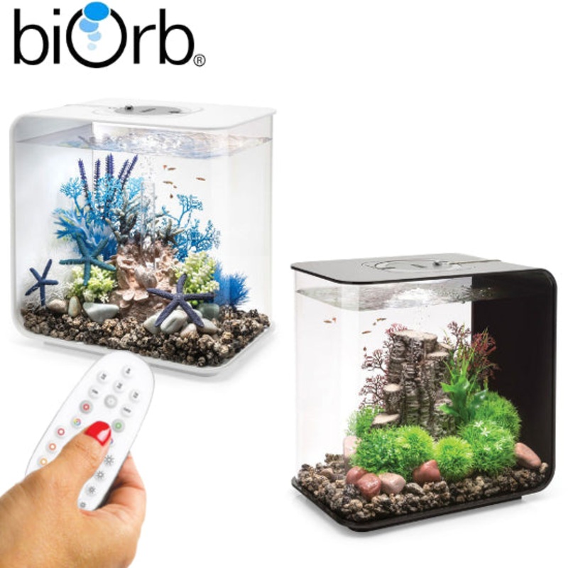 BiOrb Flow 30L Aquarium MCR LED Lighting Black / White Black