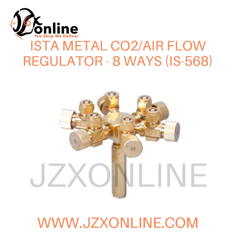 ISTA Metal CO2/Air Flow Regulator – 6 Ways (IS-568)