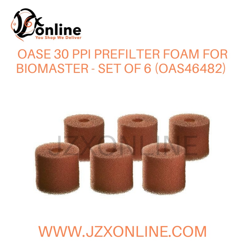 OASE 30 ppi Prefilter Foam For Biomaster – Set of 6