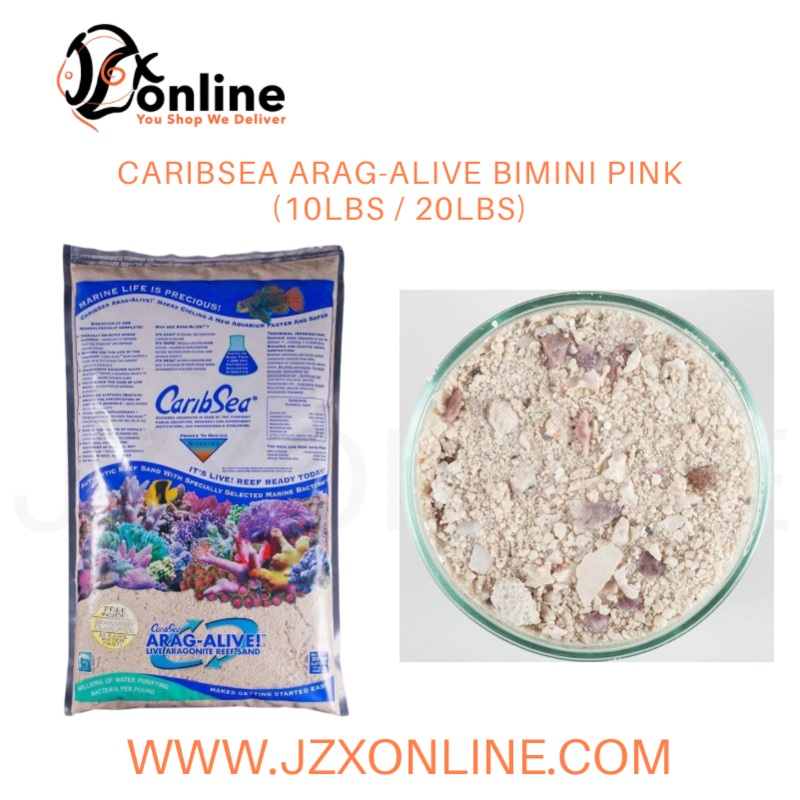 CARIBSEA Arag-Alive Bimini Pink (10lbs / 20lbs) 10lbs (CAR01796)
