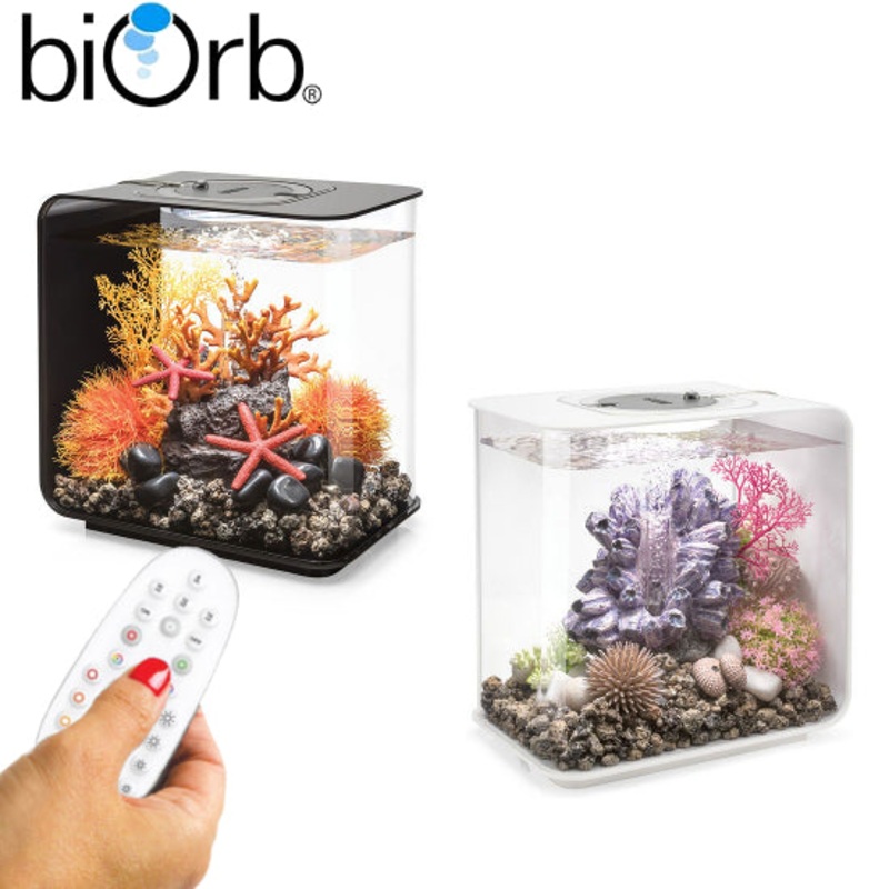 BiOrb Flow 15L Aquarium MCR LED Lighting Black / White Black