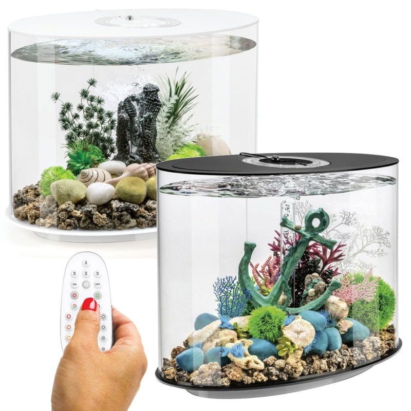 BiOrb Loop 30L Aquarium MCR LED Lighting Black / White White