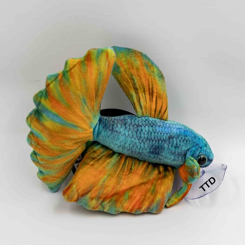 GreenPleco ‘Opal Betta’ 17cm Plushie with Suction Cup