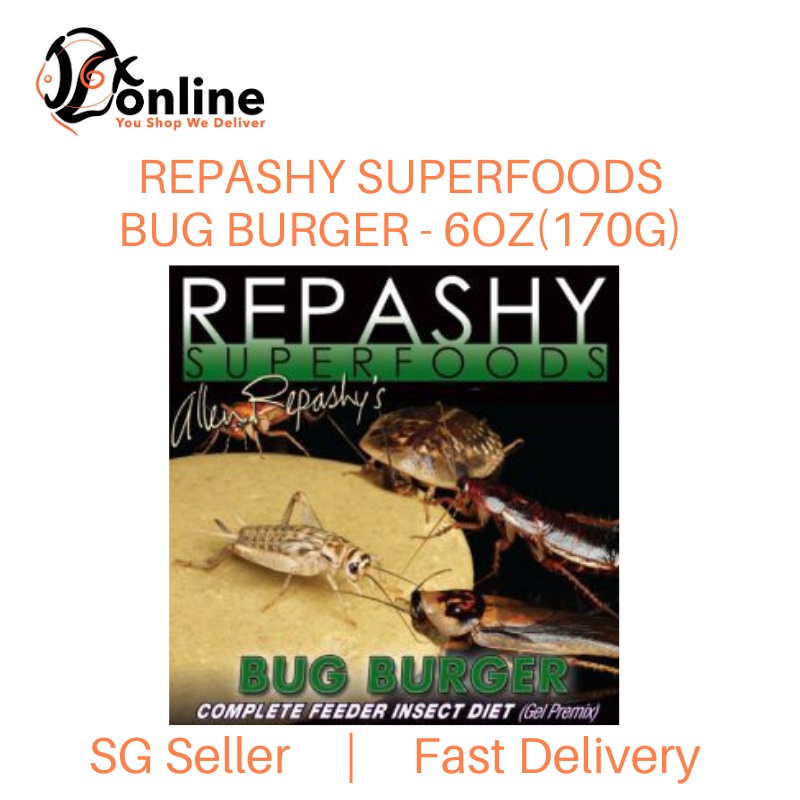 **Expiry Dec 2023** REPASHY SuperFood Bug Burger 6oz – Feeder Insect Diet