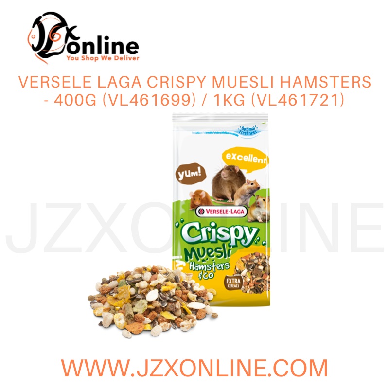 VERSELE LAGA Crispy Muesli Hamsters – 400g (VL461699) / 1kg (VL461721) 400g (VL461699)