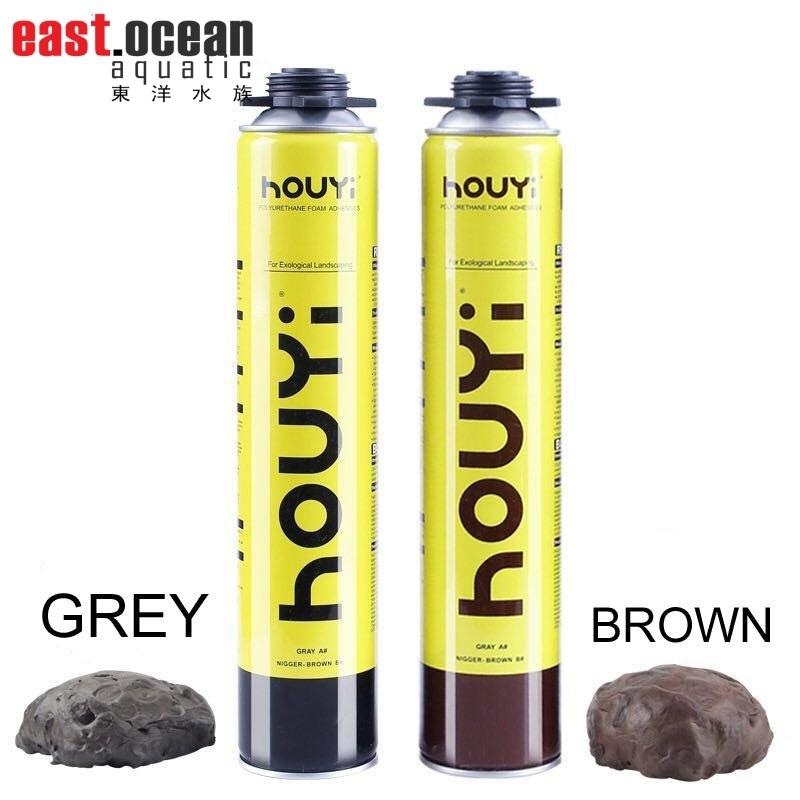 HOUYI GUO Expanding Foam – Terra/Aqua/Hard Scaping (Grey / Brown) Brown