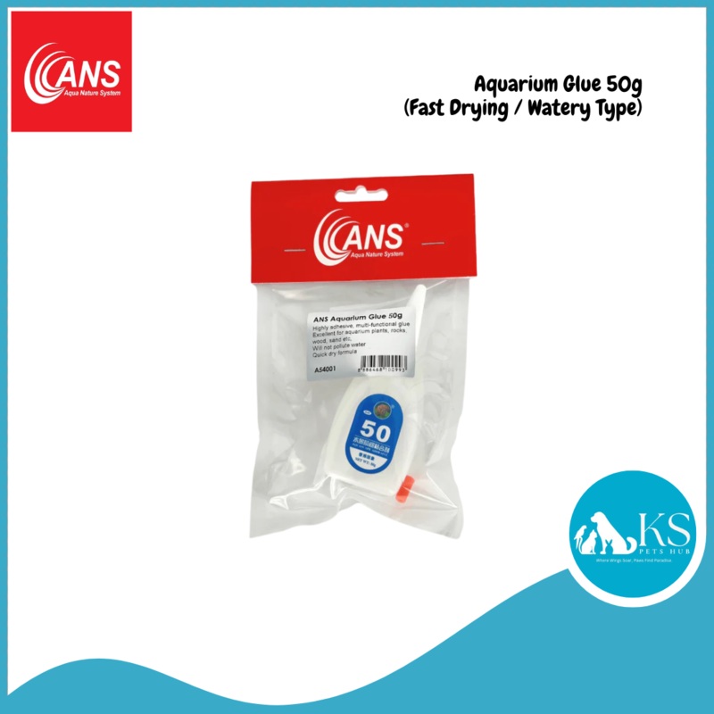 ANS Aquarium Glue 50g (Fast Drying / Watery Type) Fish & Aquatic