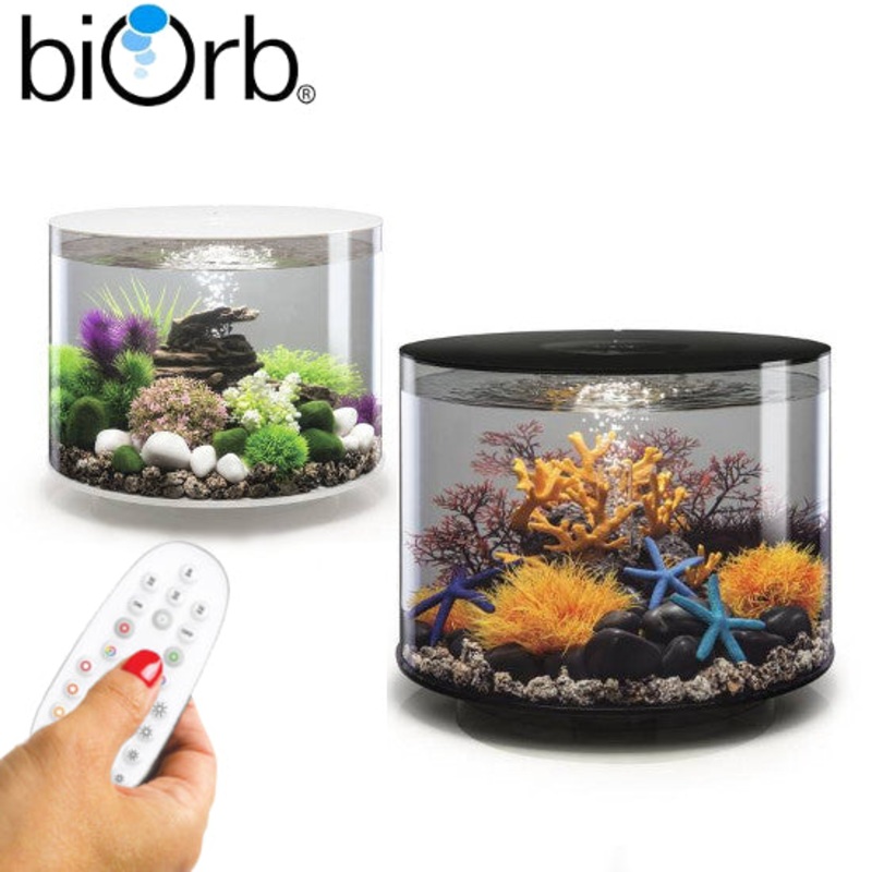 BiOrb Tube 35 Aquarium MCR LED Lighting Black / White White