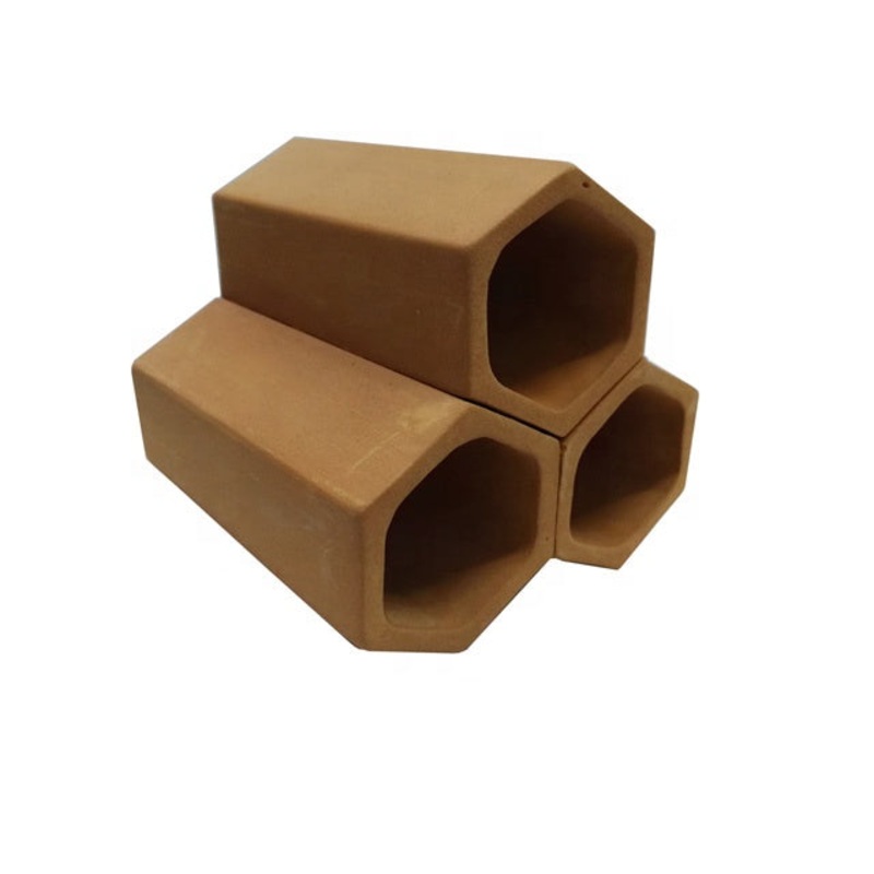 3 Stacked Hexagon (Red) Small – 7.5 x 4.4 x 4.2 cm