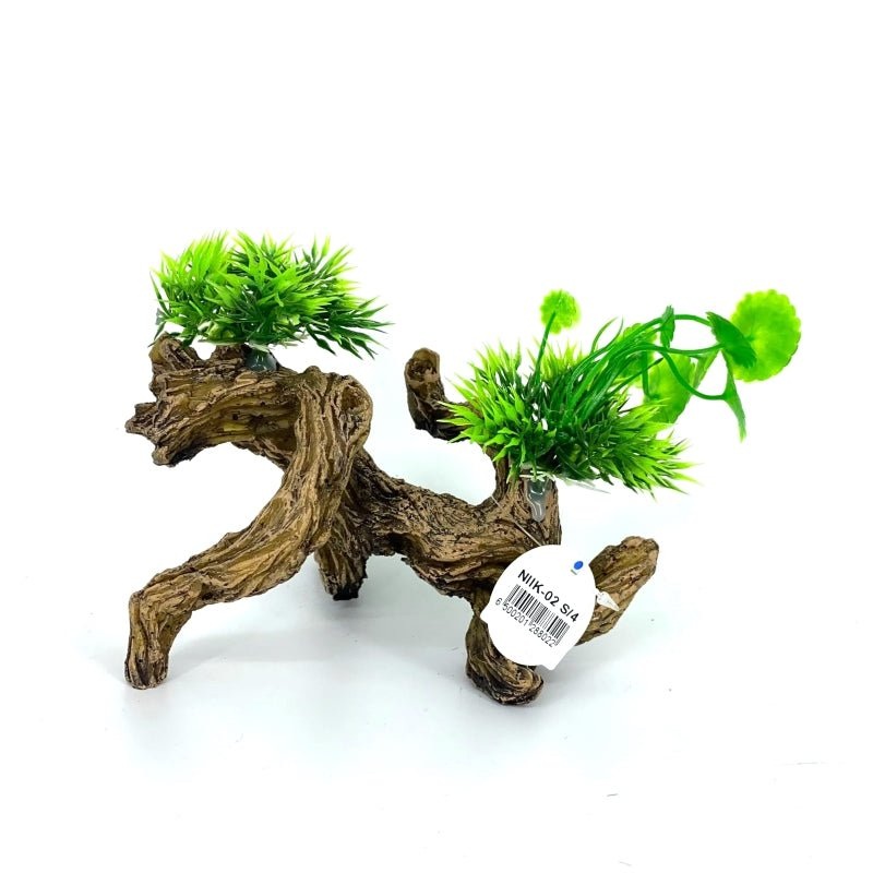 Zhen De Decoration – Wood w/ Plants – NIK02