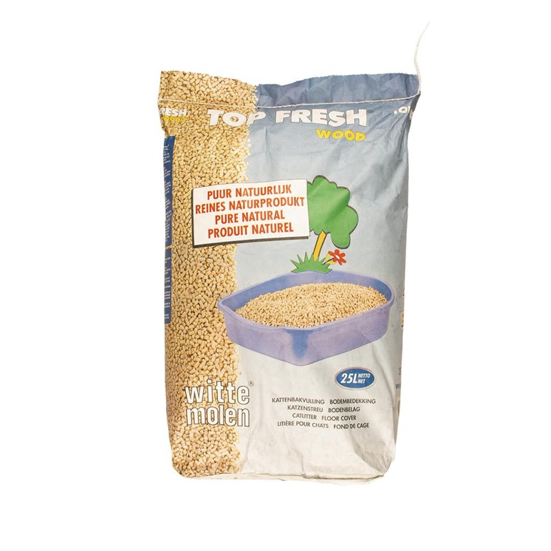 Witte Molen Top Fresh Wood Granules 8L/25L Pet Litter WM Top Fresh Wood Granules 8L