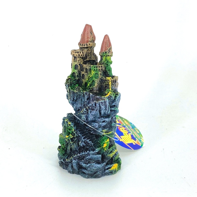 Zhen De Decoration – Mini Stone Keep w/ Spiral Stairs – 3206C