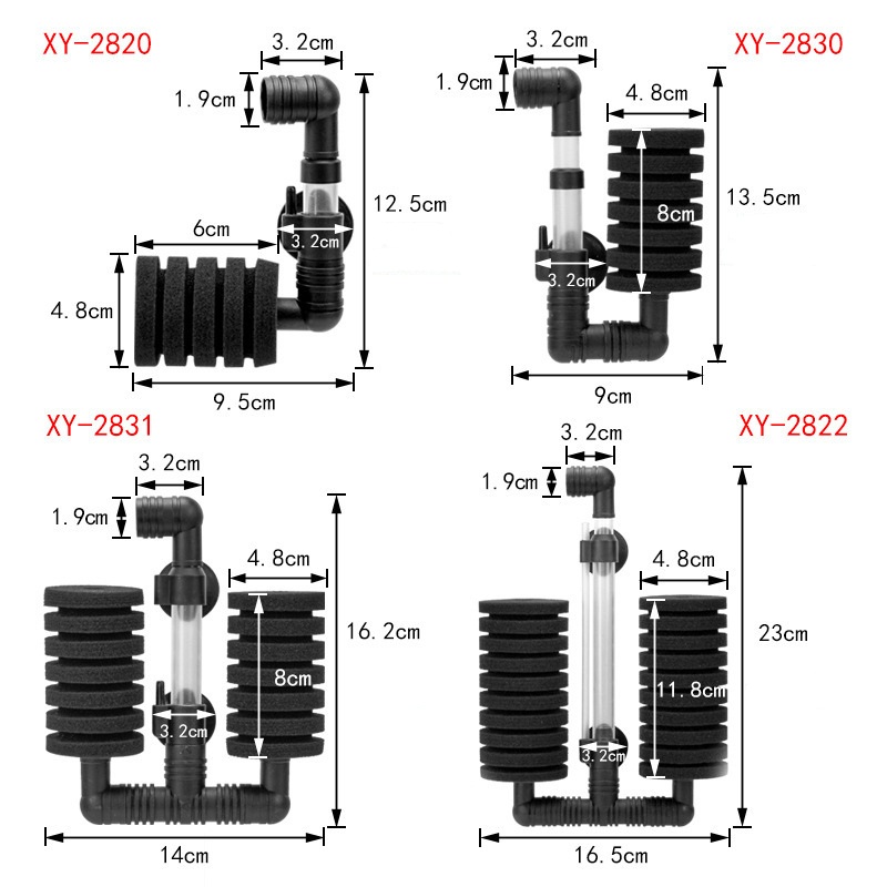 Xinyou XY-2820/2821/2822/2830/2831 Bio Sponge Filter (Tube) XY-2820