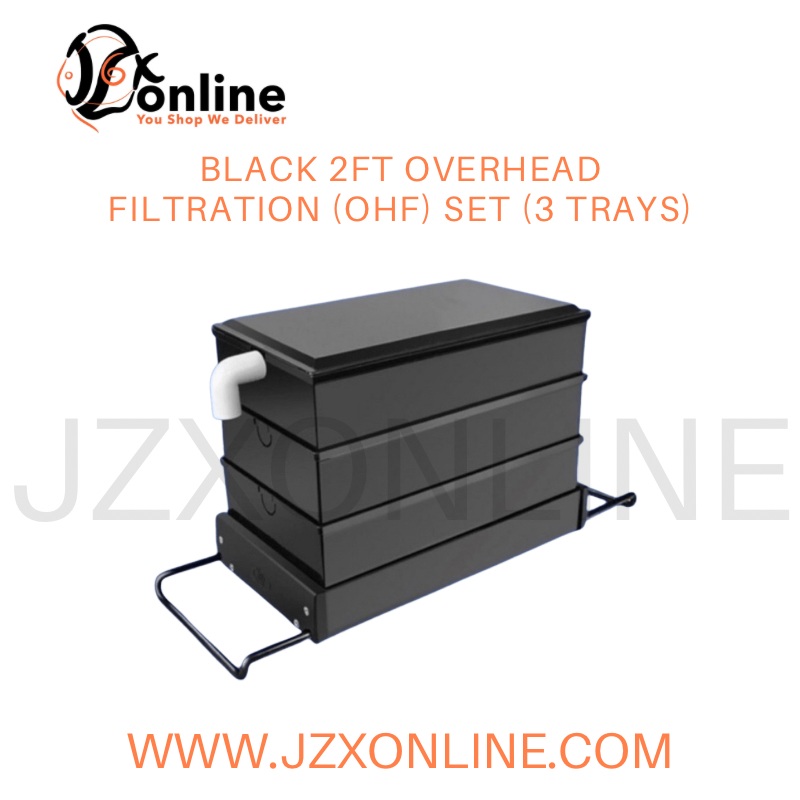 Black 2ft OverHead Filtration (OHF) set (3 trays)