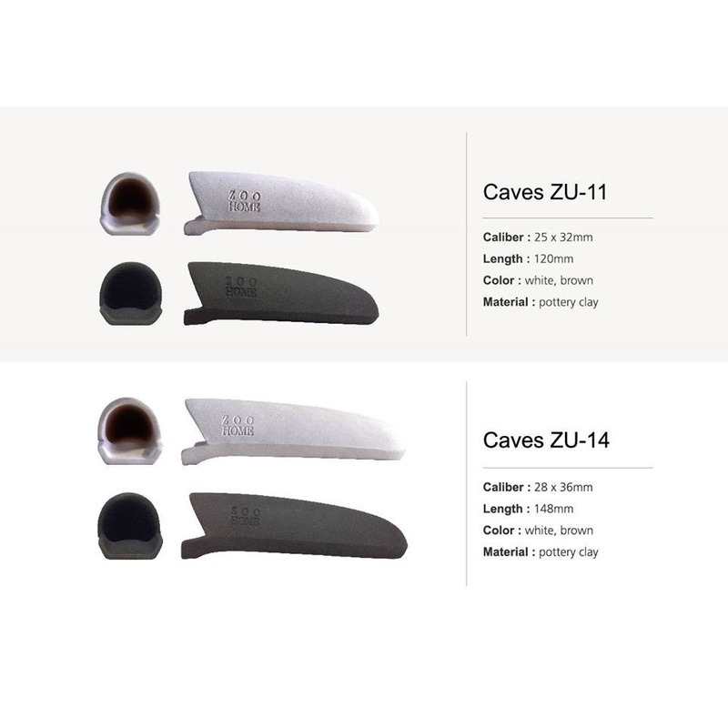 ZOOHOME ZU Series Pleco Caves ZU11 White
