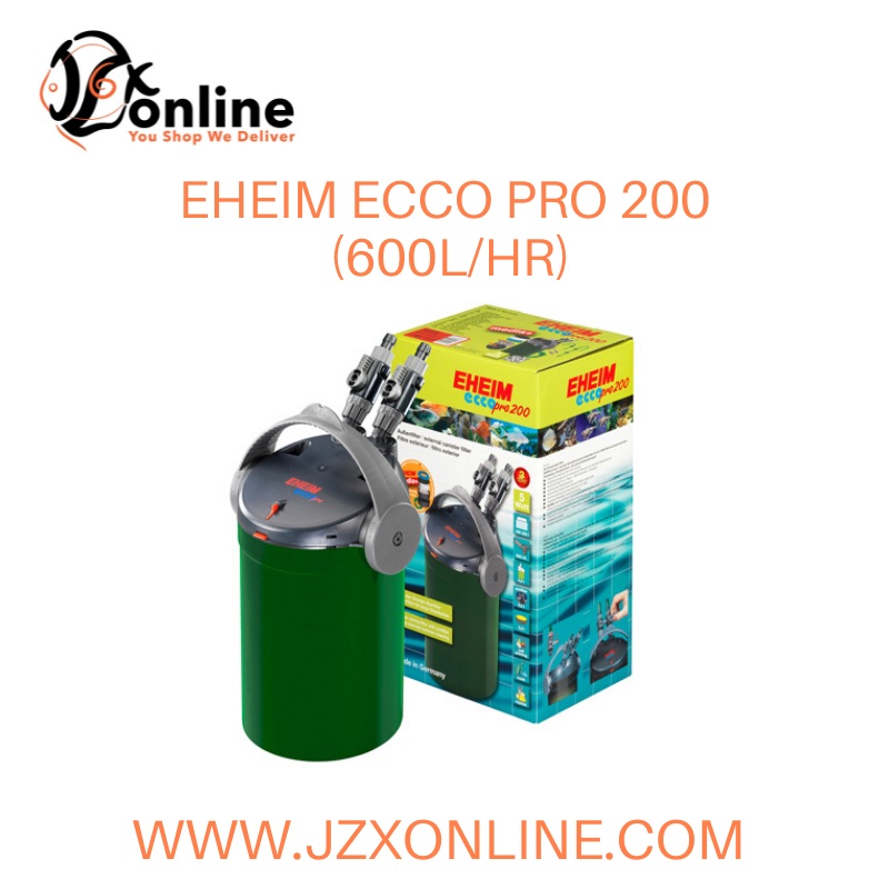 EHEIM ecco pro 200 (600L/Hr) (EM2034020) – Canister Filter (Media inclusive!)