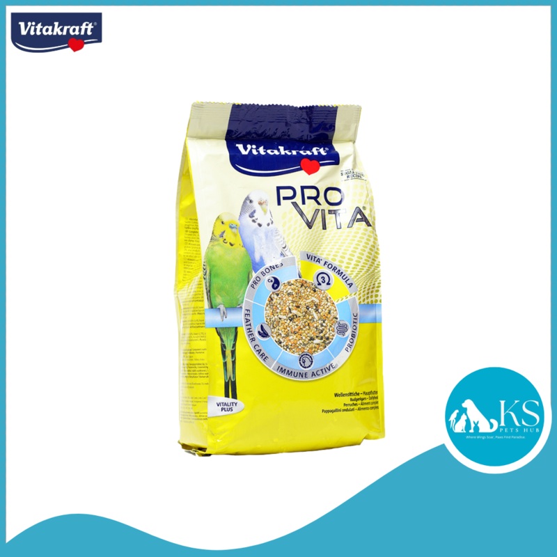 [Expiry: 05 / 2025] Vitakraft Birds Pro Vita Budgie 800g Bird Feed