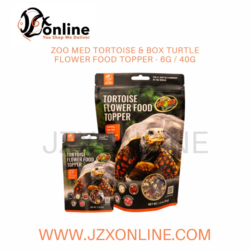 ZOO MED Tortoise & Box Turtle Flower Food Topper – 6g / 40g 6g