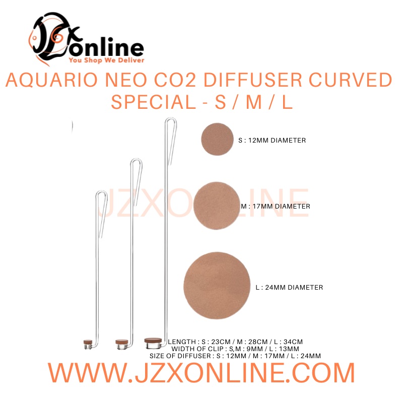 AQUARIO NEO CO2 Diffuser Curved Special – S / M / L S
