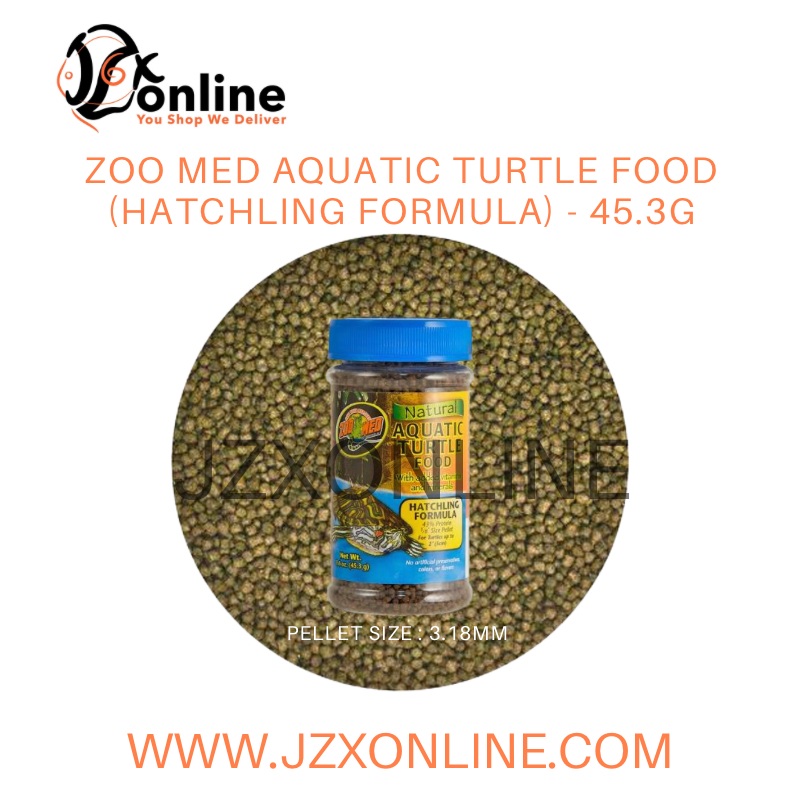 ZOO MED Natural Aquatic Turtle Food  Hatchling Formula -45.3g (ZMZM56)