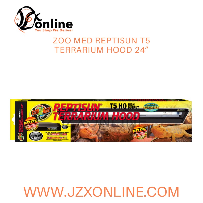 ZOO MED ReptiSun T5 Terrarium Hood 24 (Light excluded)