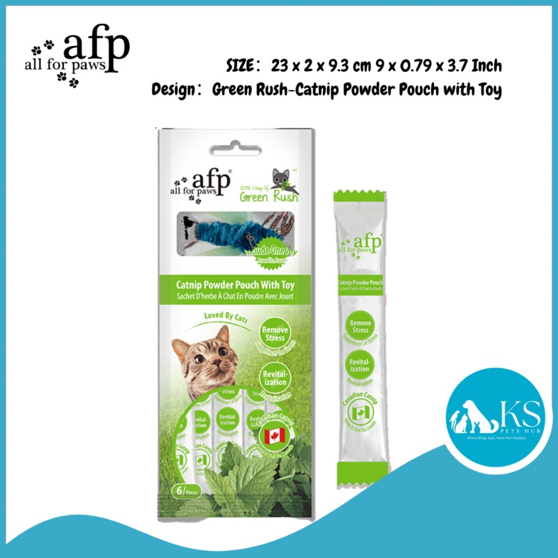 AFP – All For Paws – Catnip Powder Pouch With Toy – 6 pcs
