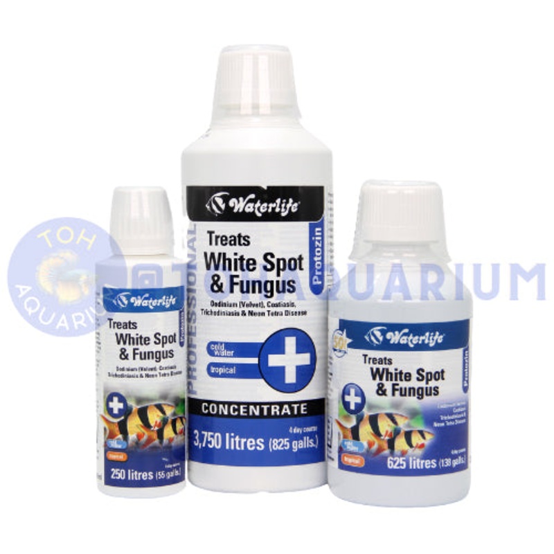 Waterlife Protozin Treats White Spot & Fungus (Options Available) 100 mL