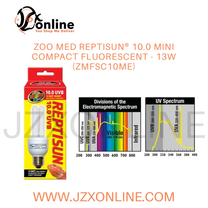 Zoo med ReptiSun 10.0 Mini Compact Fluorescent – 13W (ZMFSC10ME)