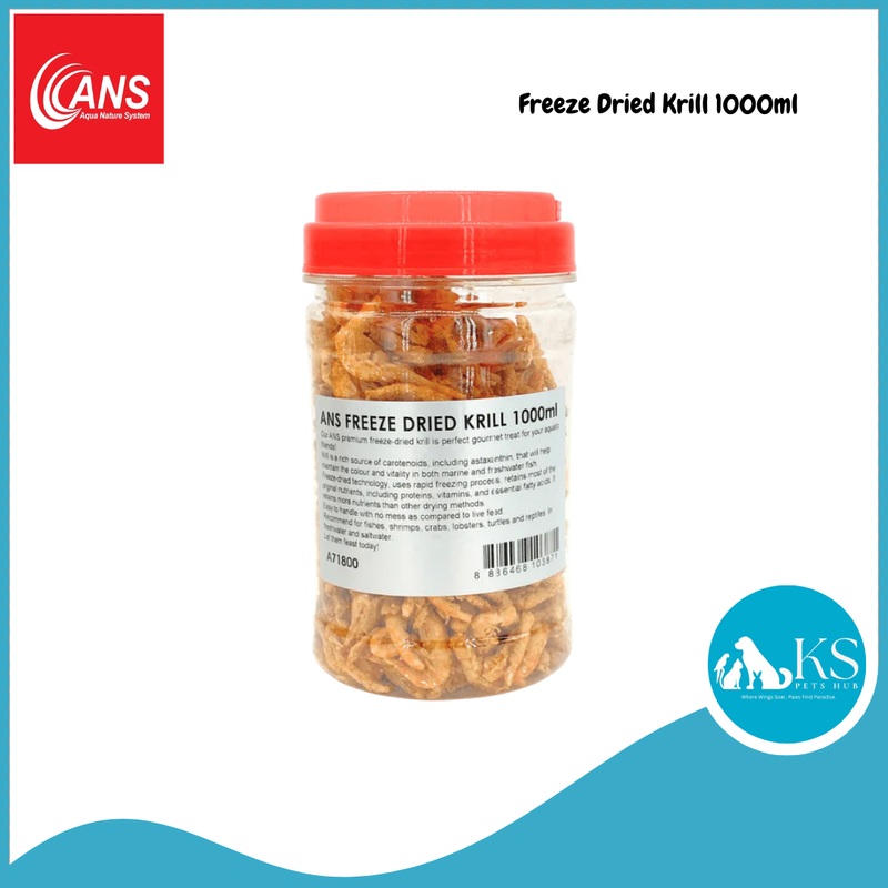 ANS Freeze Dried Krill 1000/3000ml Fish & Aquatic 1000ml