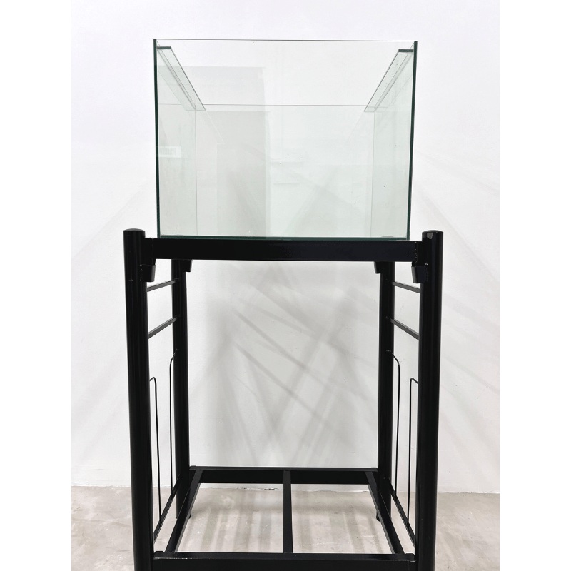 ANS Aquarium Tank + Aquarium Iron stand (Black) 60x30x36cm tank (single) + stand