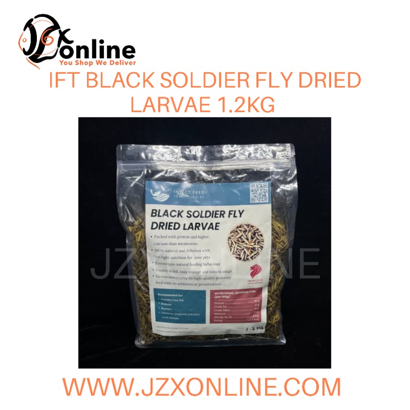 (IFT) Dried Black Soldier Fly Larvae – 1.2kg