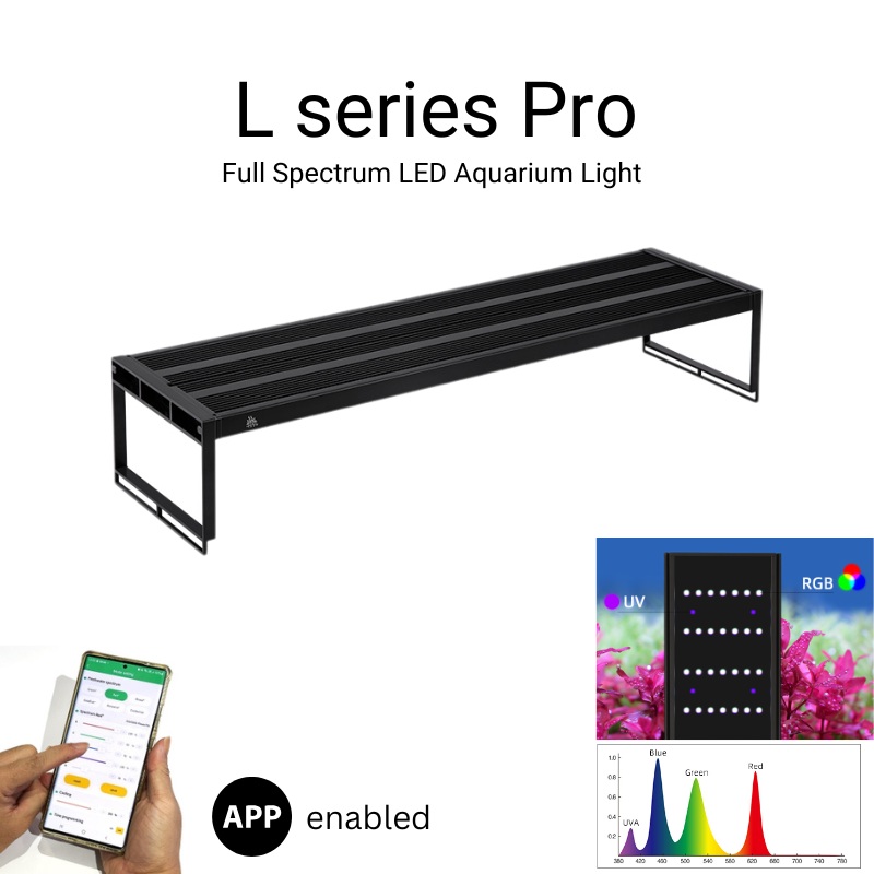 Week aqua L-series Pro Light (60 – 120cm) Black L600Pro – 60cm (65W) Black