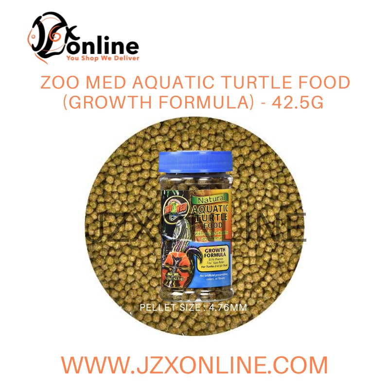 ZOO MED Natural Aquatic Turtle Food  Growth Formula – 42.5g (ZMZM50B)
