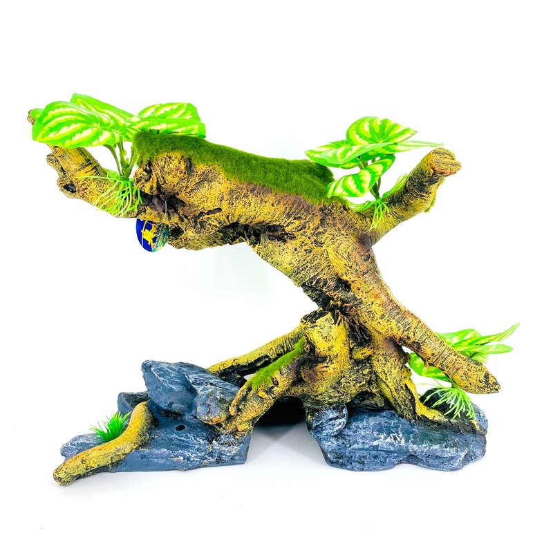 Zhen De Decoration – Wood w/ Plants – F25278-6