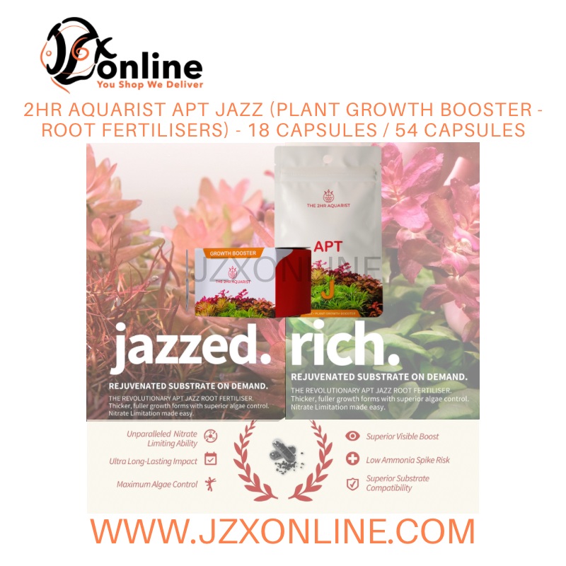 2HR AQUARIST APT JAZZ (Plant Growth Booster – Root Fertilisers) – 18 Capsules / 54 Capsules 18 Capsules