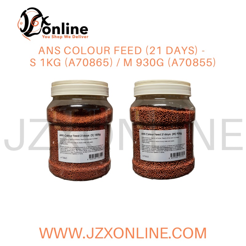 ANS Colour Feed (21 days) – S 1kg (A70865) / M 930g (A70855) S 1kg (A70865)