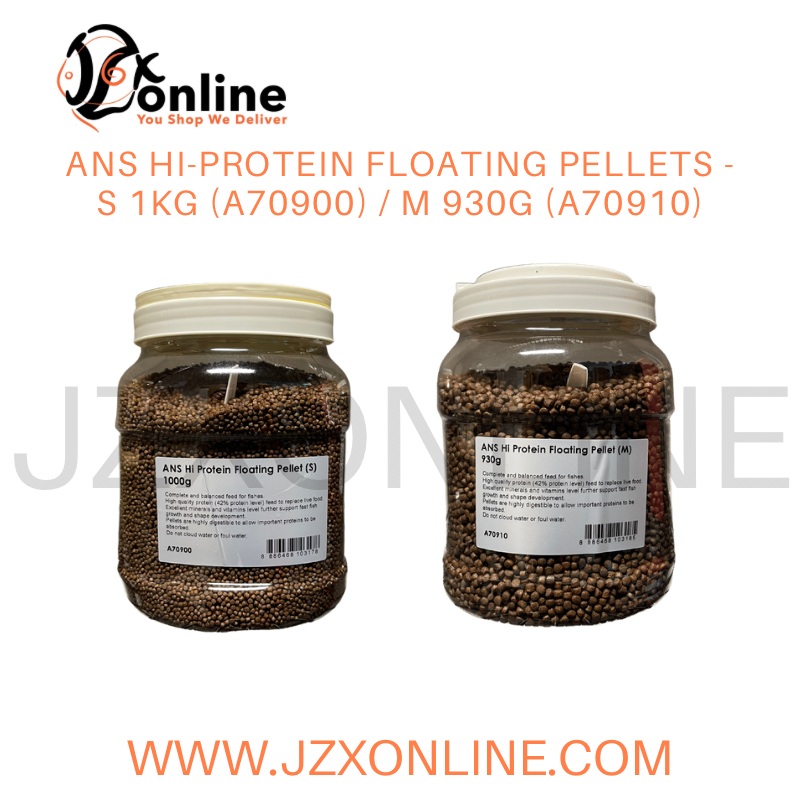 ANS Hi-Protein Floating Pellets – S 1kg (A70900) / M 930g (A70910) S 1kg (A70900)