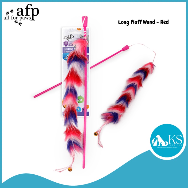 AFP All For Paws Long Fluff Wand – Red