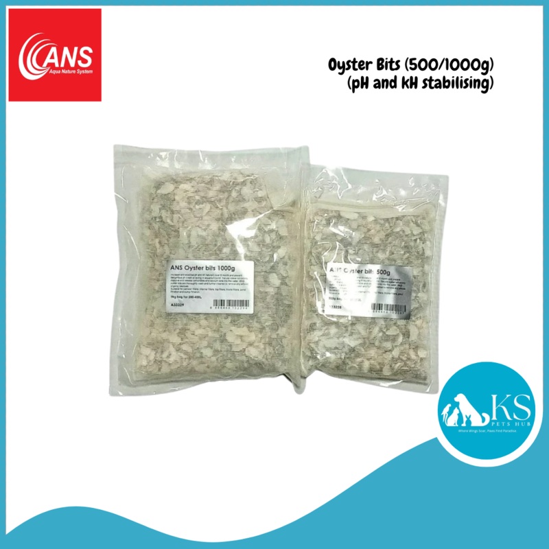ANS Oyster Bits (500/1000g) (pH and kH stabilising) Fish & Aquatic 500g