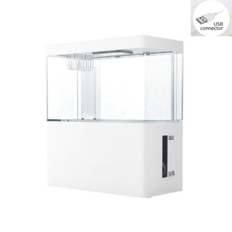 UP AQUA TK-AO-MB-18 Nano Tank (White) – USB Connector White