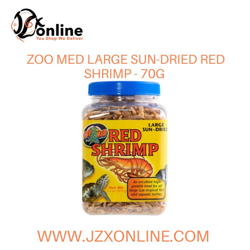 ZOO MED Large Sun-Dried Red Shrimp – 70g (ZMZM161)