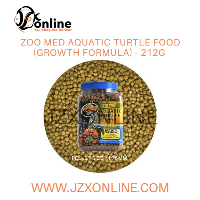 ZOO MED Natural Aquatic Turtle Food  Growth Formula – 212g