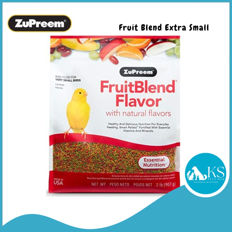 Zupreem Fruit Blend Extra Small 2lb / 10lb Zupreem F/B Extra Small 2lb