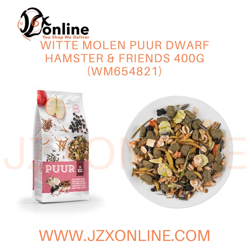 WITTE MOLEN Puur dwarf hamster & friends 400g (WM654821)