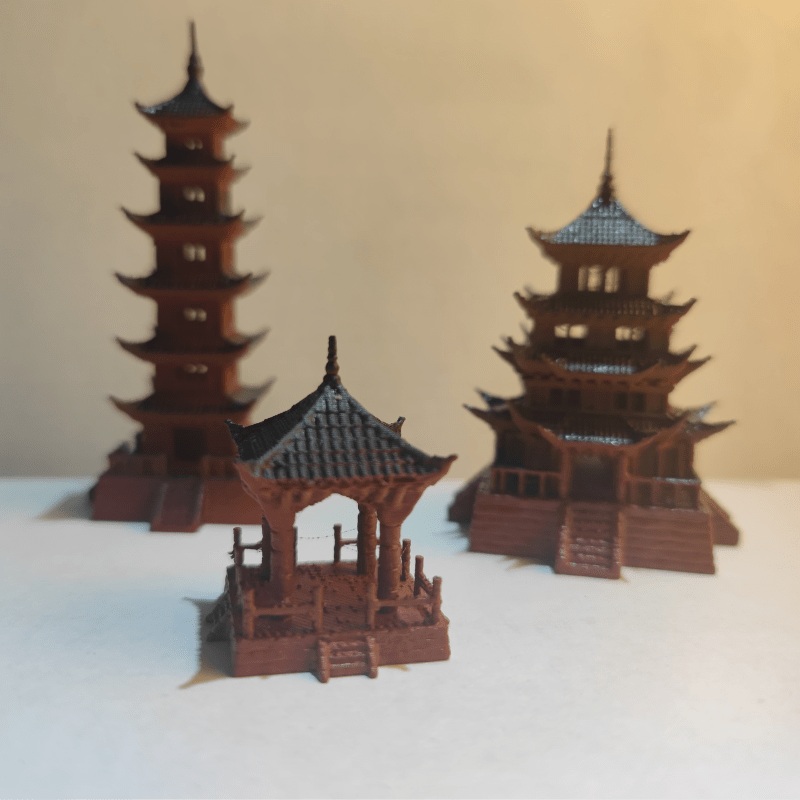 Aqua Artist Pagoda Ornament Large/ Small (3pcs/set) JM09 Pagoda Large (3pcs/set)