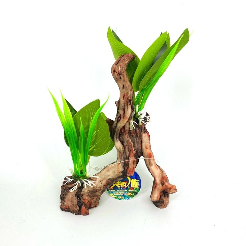 Zhen De Decoration – Wood w/ Plants – NIK-04A