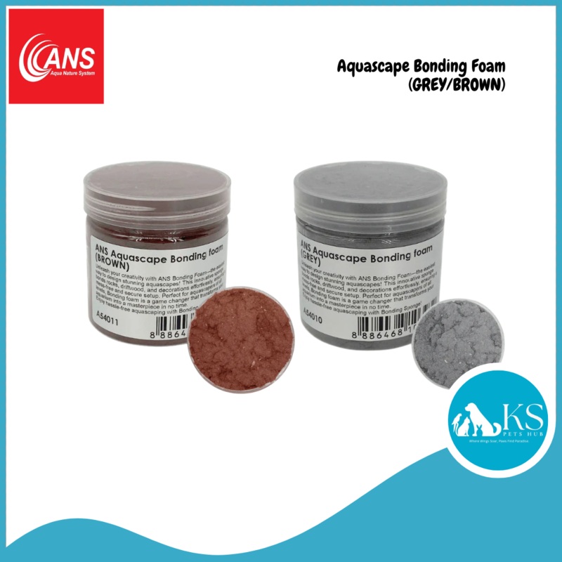 ANS Aquascape Bonding Foam (GREY/BROWN) Fish & Aquatic Brown