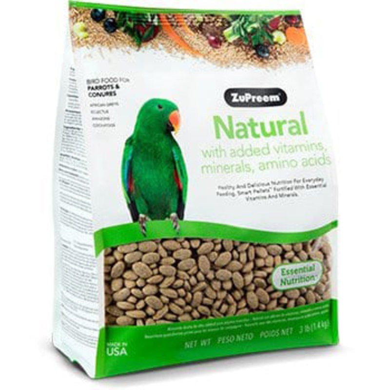 ZuPreem Natural for Parrots and Conures